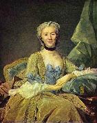 Jean-Baptiste Perronneau Madame de Sorquainville oil on canvas